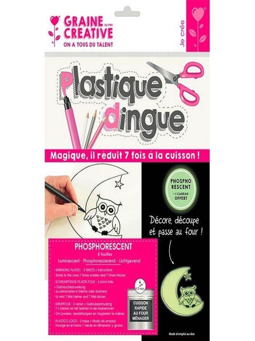 Plastique dingue 6 feuilles 26 x 20 cm - - Graine Créative - Kiabi