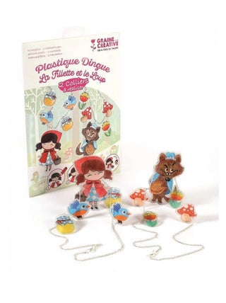 Plastique Dingue Kit colliers La fillette et le loup