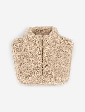 Plastron aspect bouclette