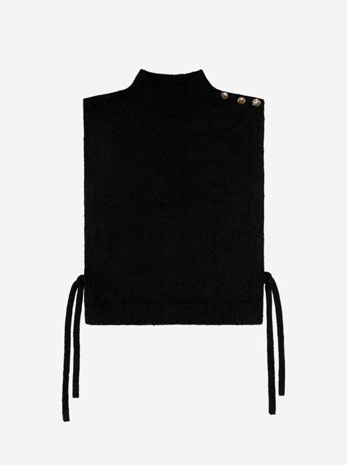 Plastron col montant en maille - Kiabi