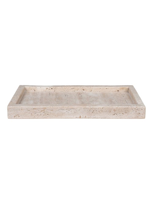 Plateau - Plateau, travertin, naturel, 30,5x15 cm - Kiabi