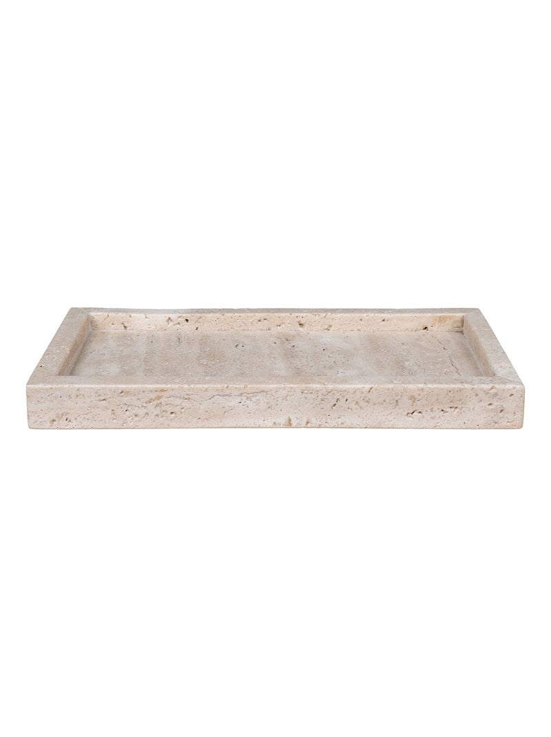 Plateau - Plateau, travertin, naturel, 30,5x15 cm Beige - Kiabi