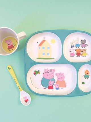 Plateau à 4 compartiments : Peppa Pig