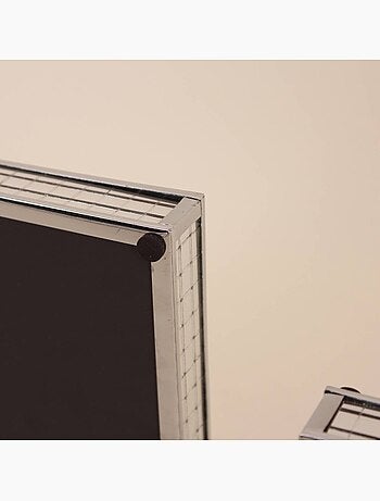 Plateau à facettes miroir 24x14cm