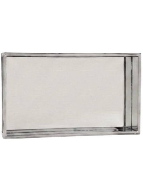 Plateau à facettes miroir 24x14cm - Kiabi