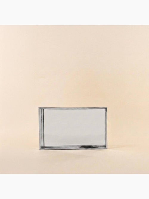 Plateau à facettes miroir 29x18cm - Kiabi