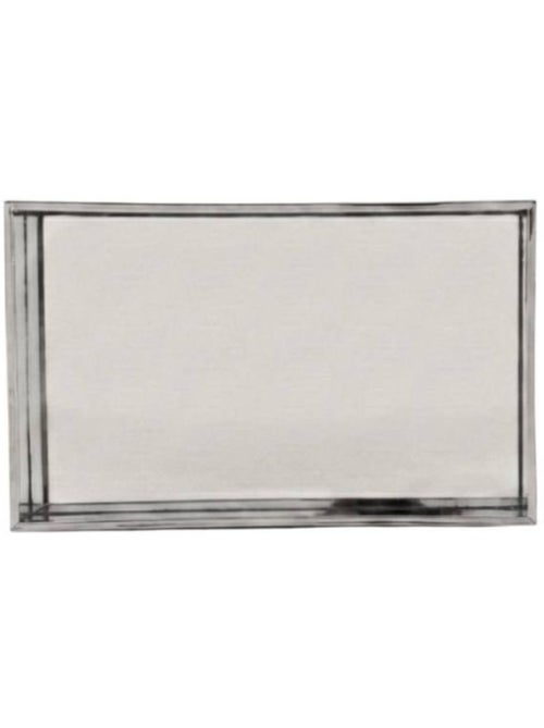 Plateau à facettes miroir 29x18cm - Kiabi