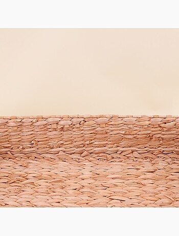 Plateau avec poignées en fibres naturelles 50x35cm