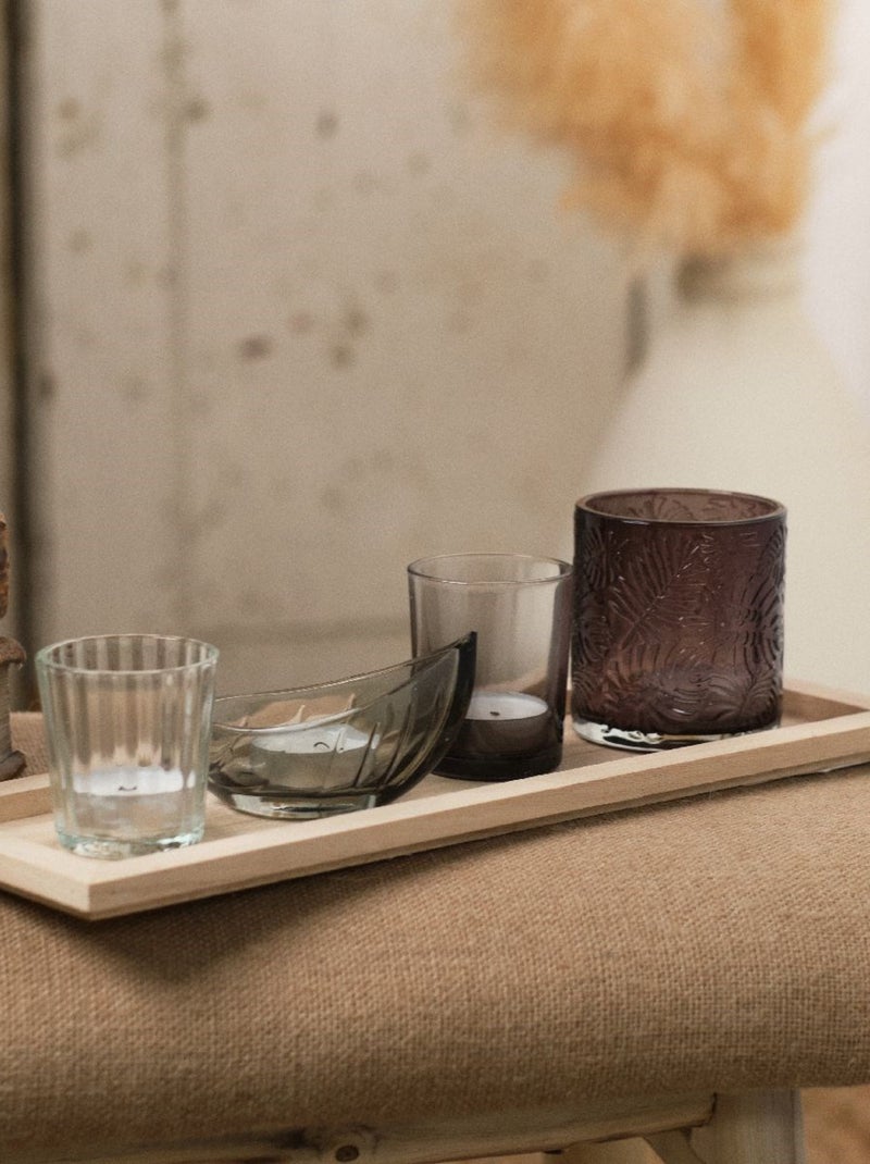 Plateau bougeoir rectangulaire INDIES Beige - Kiabi