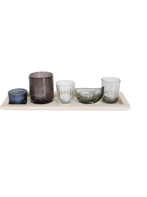 Plateau bougeoir rectangulaire INDIES - Kiabi