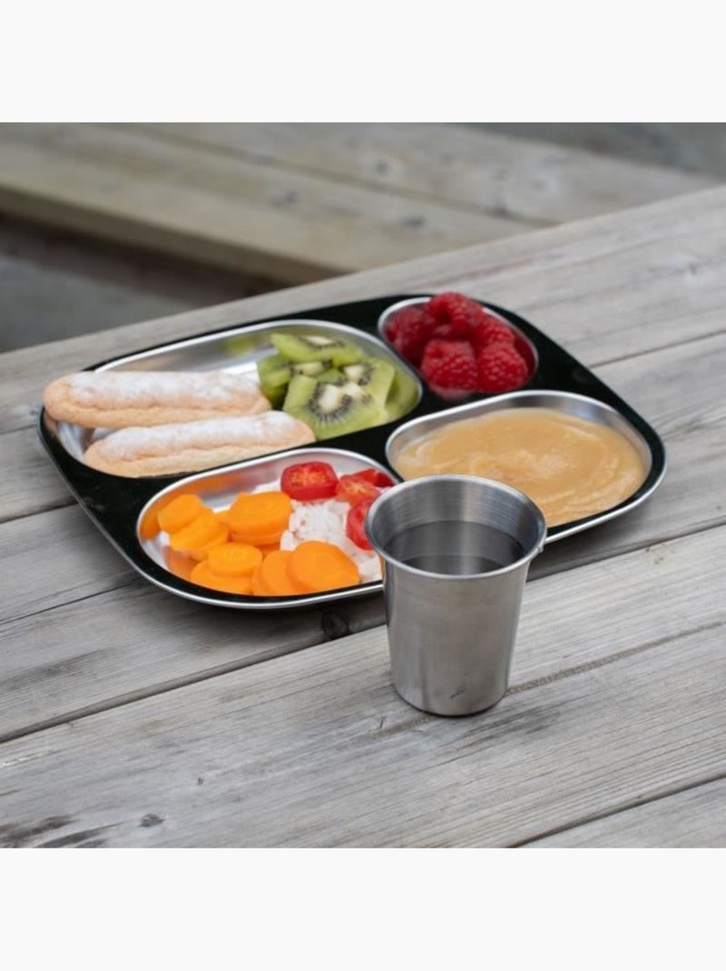 Plateau compartimenté - thermobaby - 4 compartiment - sans bpa - inox Gris - Kiabi