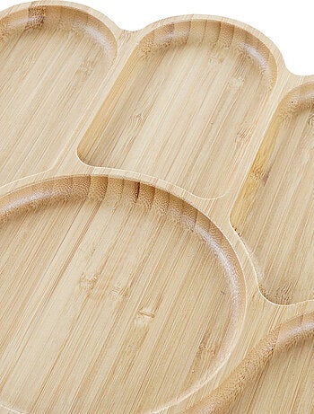 Plateau compatimenté en bois Main de Fatma