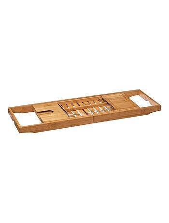 Plateau de baignoire extensible en bambou