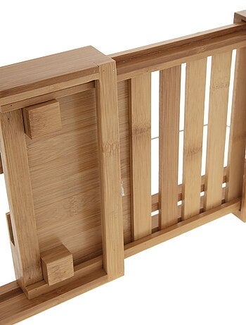 Plateau de baignoire extensible en bambou