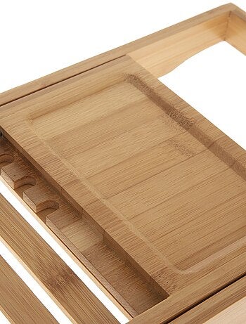 Plateau de baignoire extensible en bambou