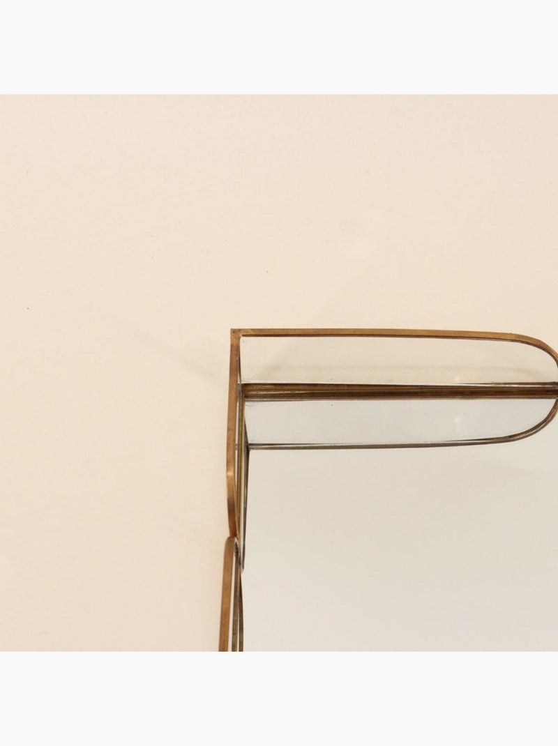 Plateau doré à fond miroir 28x16cm Doré - Kiabi