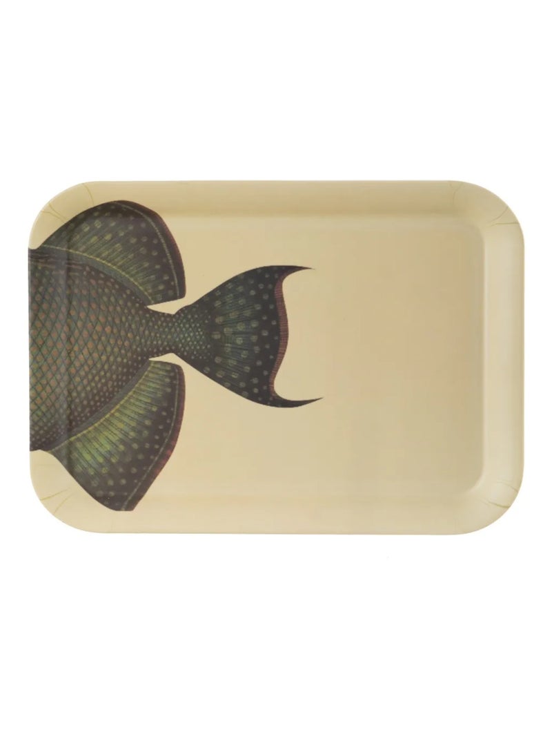 Plateau en bambou poisson Beige - Kiabi