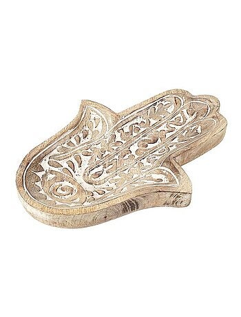 Plateau en bois exotique main de fatma