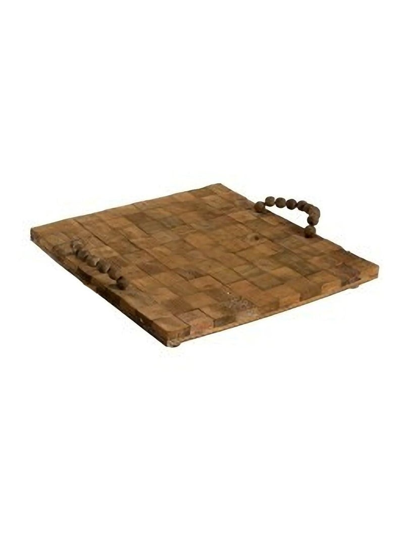Plateau en bois naturel Marron - Kiabi