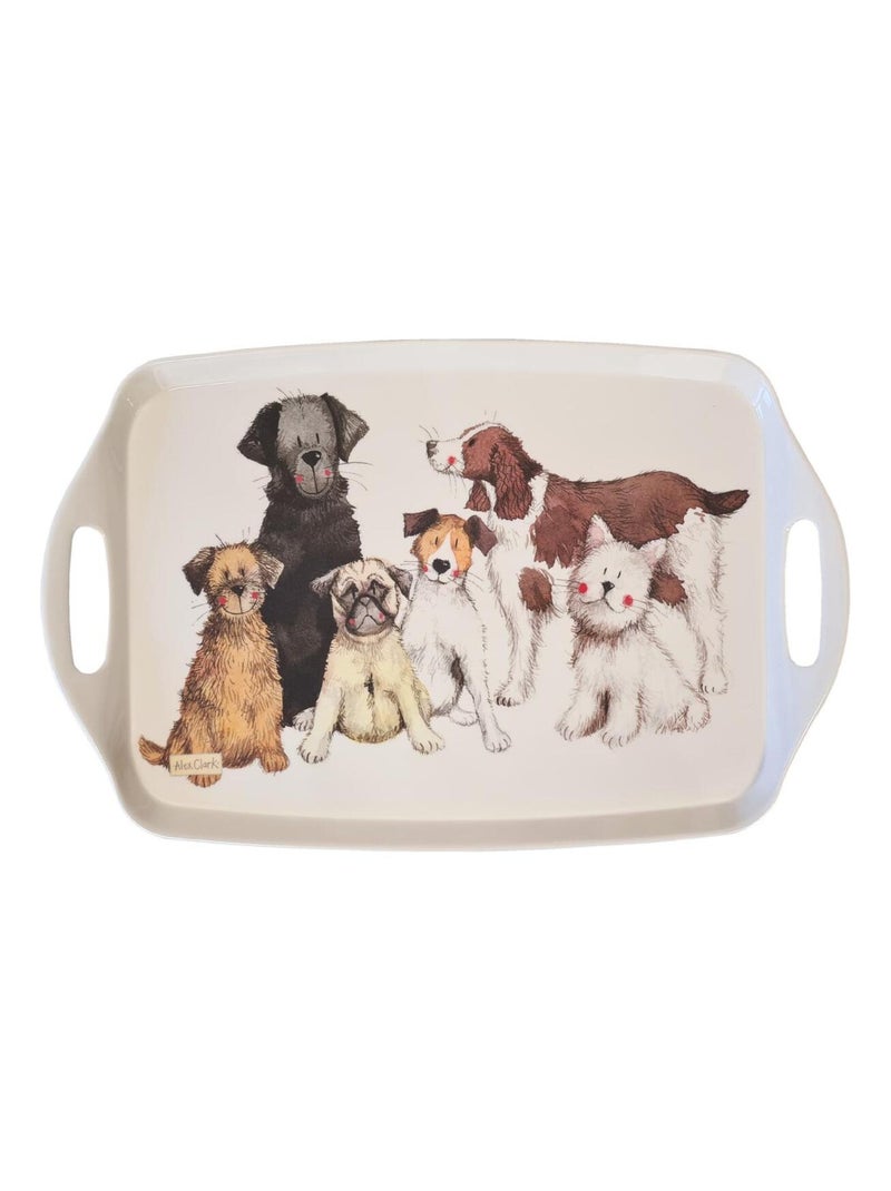 Plateau en mélamine chiens par Alex Clark Beige - Kiabi