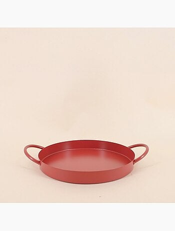 Plateau en métal 2 poignées 25cm