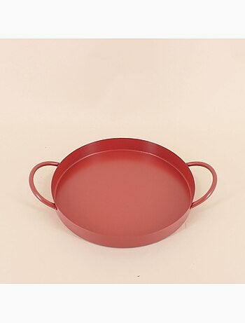 Plateau en métal 2 poignées 25cm