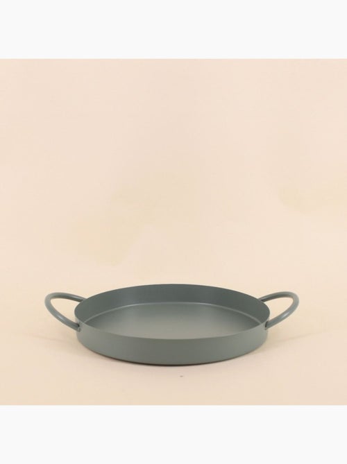 Plateau en métal 2 poignées 25cm - Kiabi