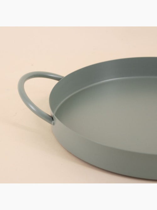 Plateau en métal 2 poignées 25cm - Kiabi