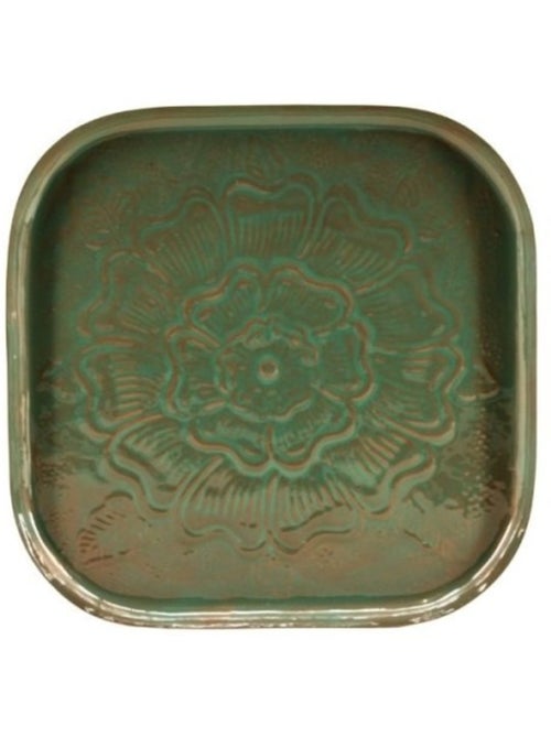 Plateau en métal avec motifs en relief 26cm - Kiabi