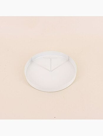 Plateau en métal vide poche poignée centrale 18cm