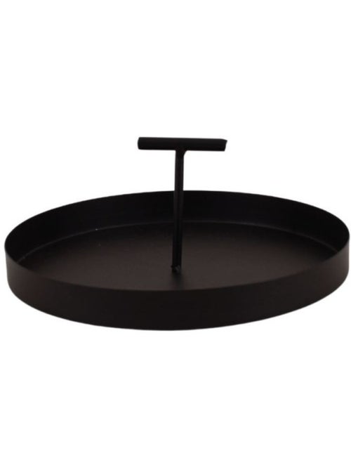 Plateau en métal vide poche poignée centrale 18cm - Kiabi