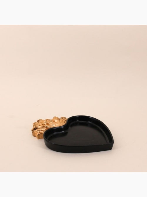 Plateau ex-voto coeur en résine 23x17cm - Kiabi