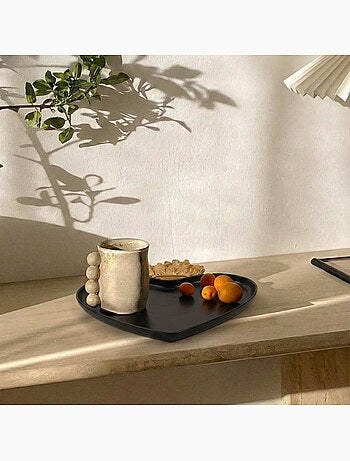 Plateau ex-voto coeur en résine 27x22cm