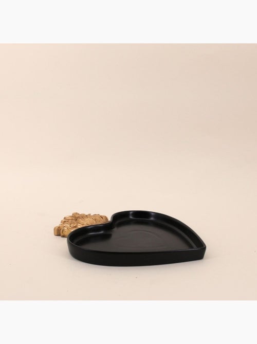 Plateau ex-voto coeur en résine 27x22cm - Kiabi