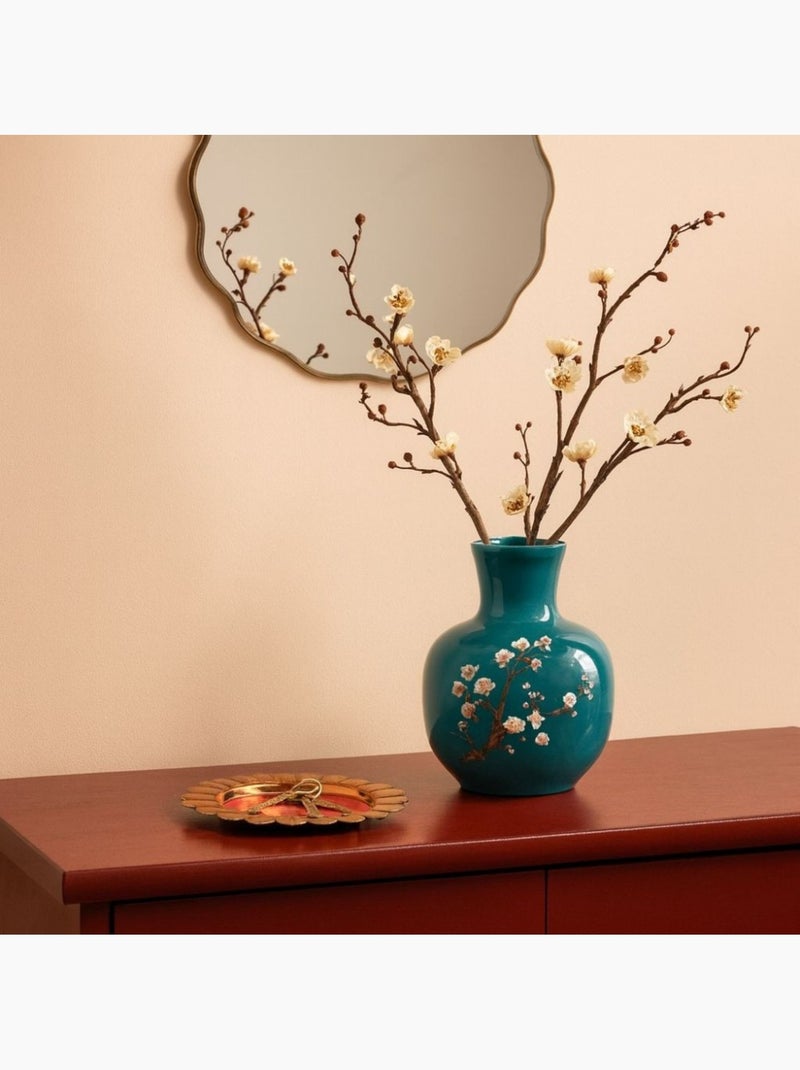 Plateau fantaisie en métal laqué Asian Fauna d22cm Rose - Kiabi