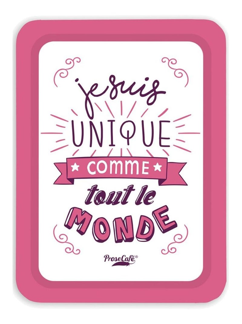 Plateau Je suis unique comme tout le monde Blanc - Kiabi