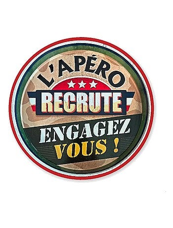 Plateau métallique L'APERO RECRUTE