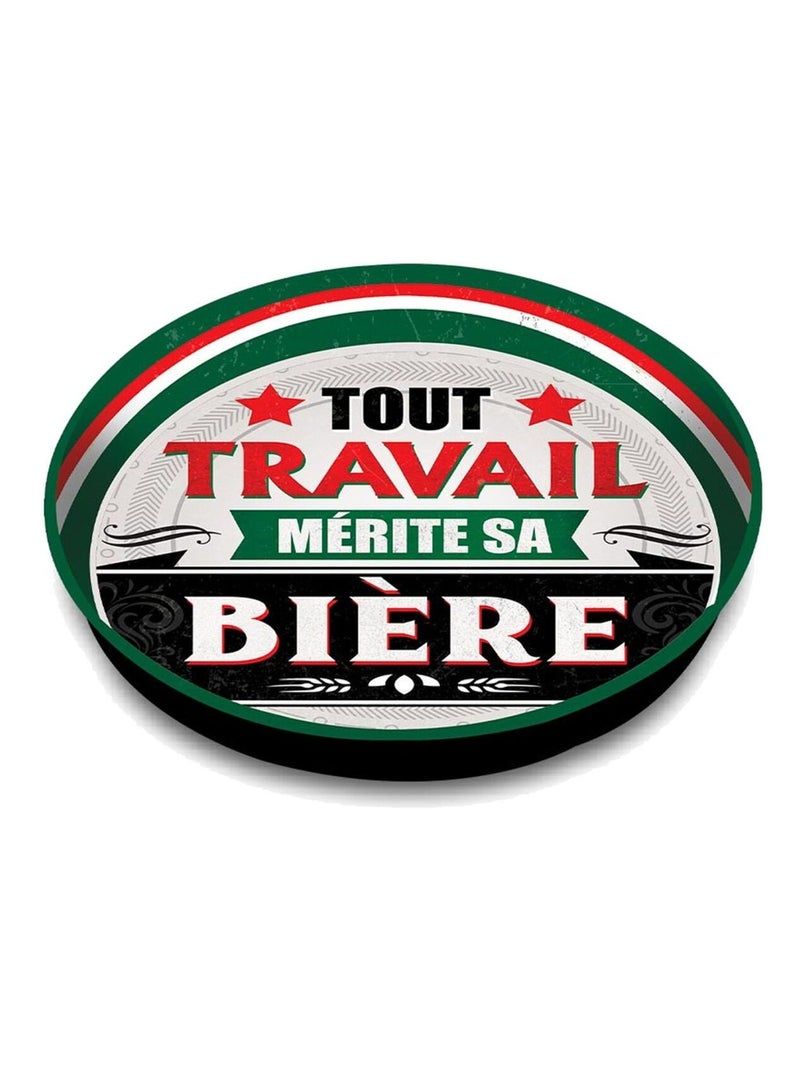 Plateau métallique MERITE SA BIERE Multicolore - Kiabi