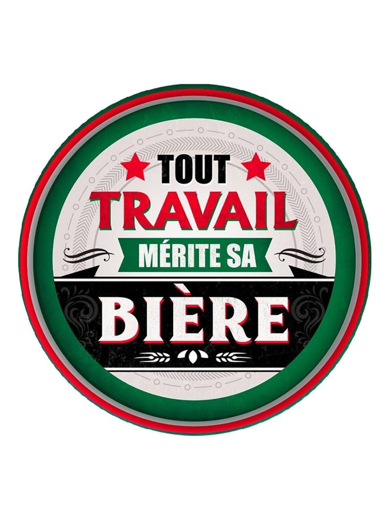Plateau métallique MERITE SA BIERE Multicolore - Kiabi