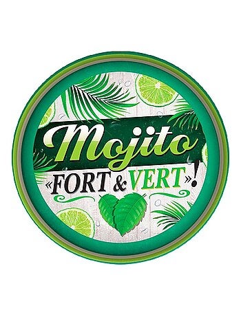 Plateau métallique Mojito