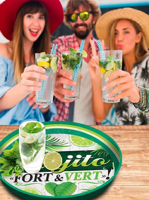 Plateau métallique Mojito - Kiabi
