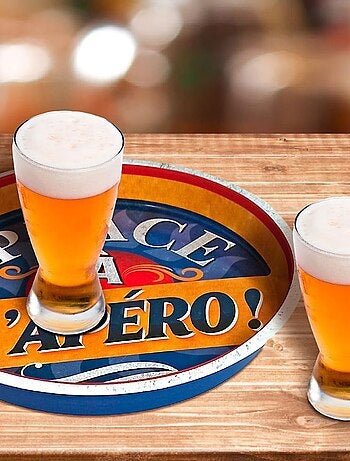 Plateau métallique Place à l'Apéro