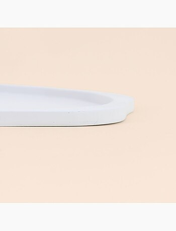 Plateau organique blanc 29x23cm