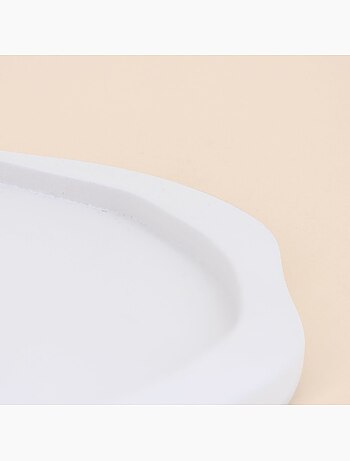 Plateau organique blanc 29x23cm