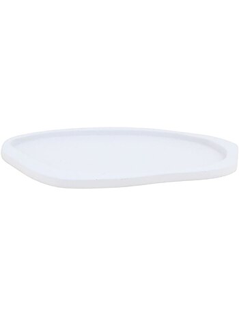 Plateau organique blanc 29x23cm