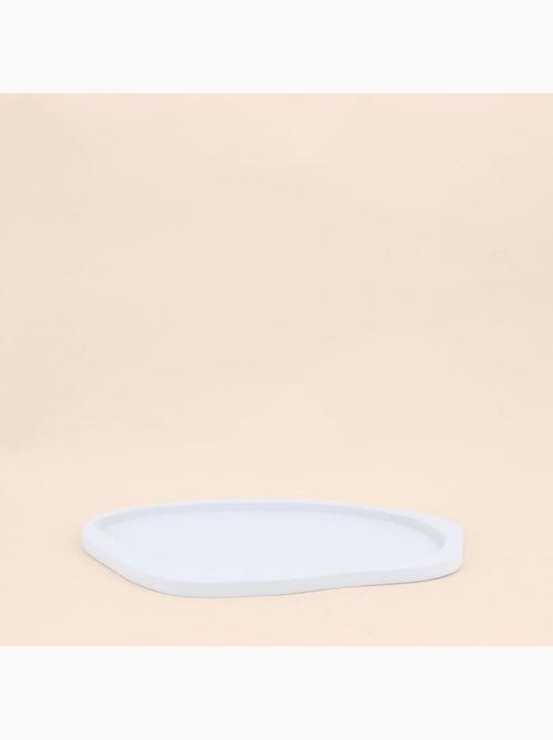 Plateau organique blanc 29x23cm - Kiabi