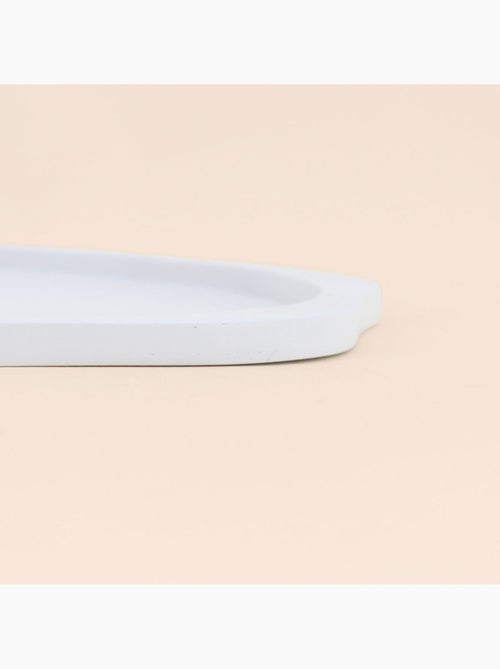 Plateau organique blanc 29x23cm - Kiabi