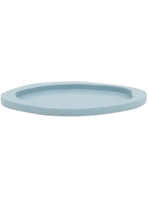 Plateau organique bleu 22x18cm - Kiabi