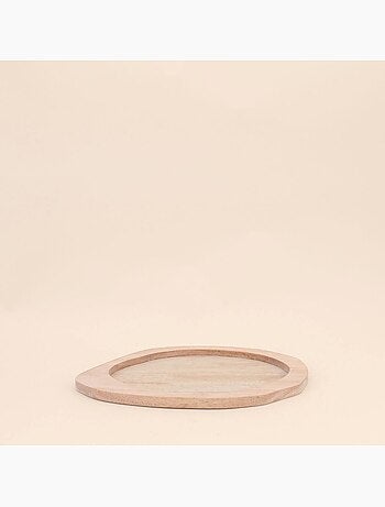 Plateau organique en bois 27x19cm