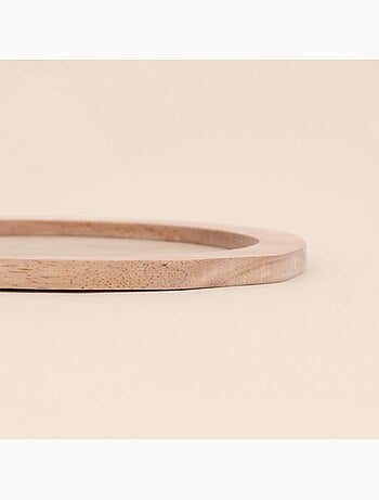 Plateau organique en bois 27x19cm